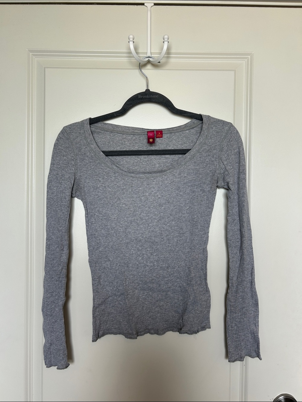 SO Heather Gray Scoop Neck Long Sleeve Tee